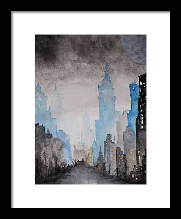 A City Without - Framed Print