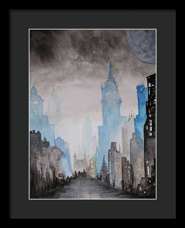 A City Without - Framed Print