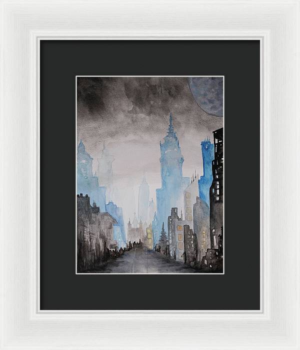 A City Without - Framed Print