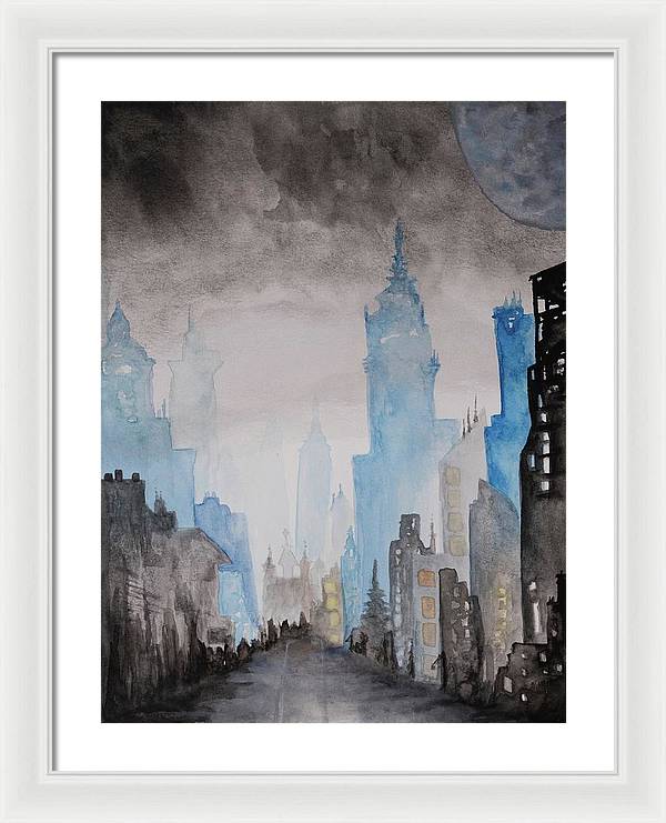 A City Without - Framed Print