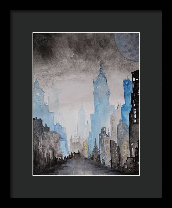 A City Without - Framed Print