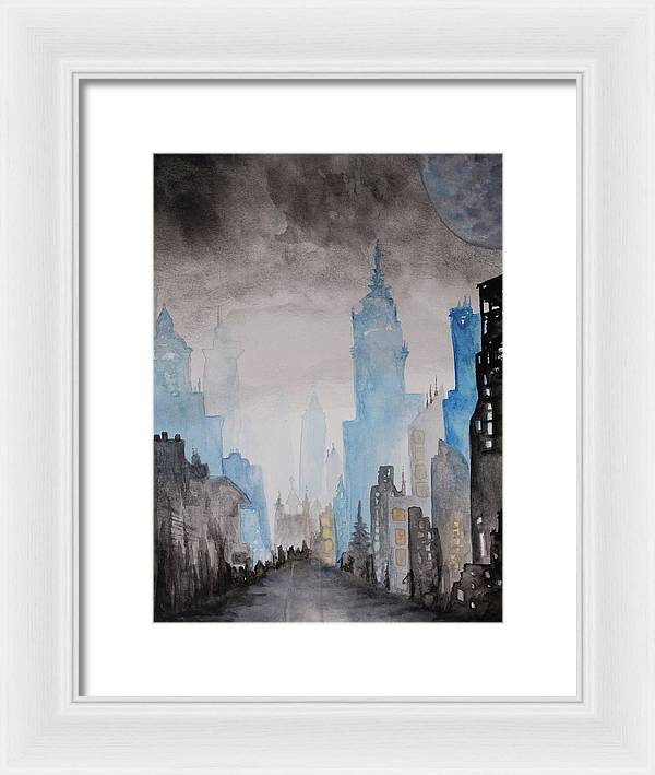 A City Without - Framed Print