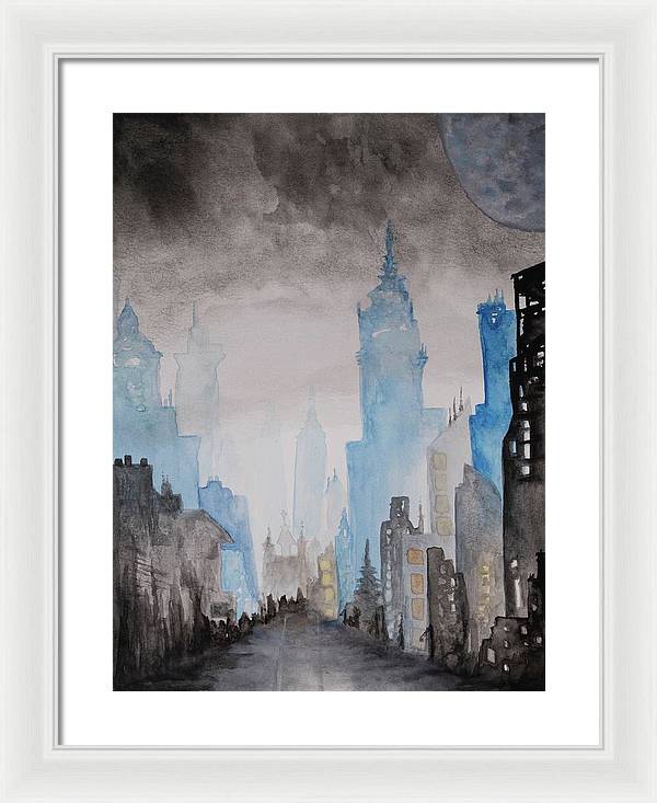 A City Without - Framed Print