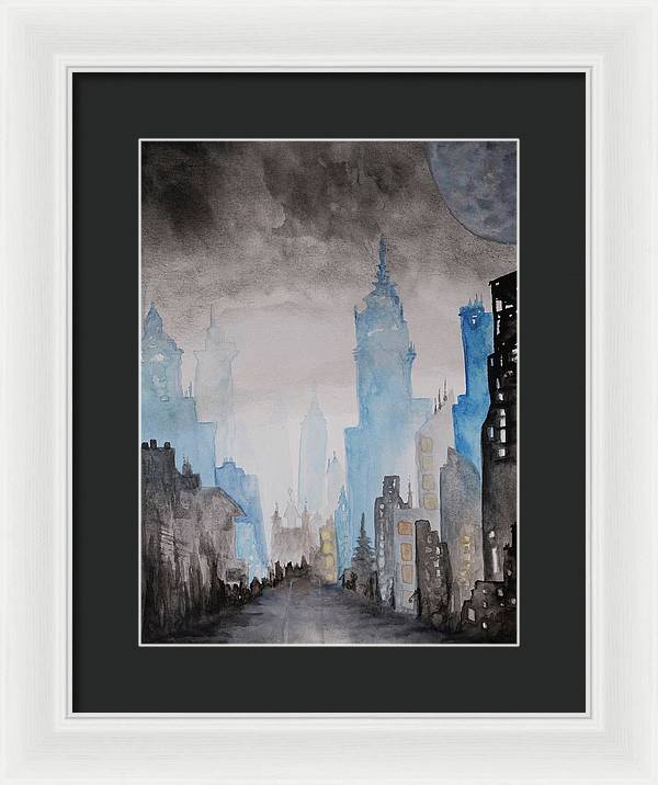 A City Without - Framed Print