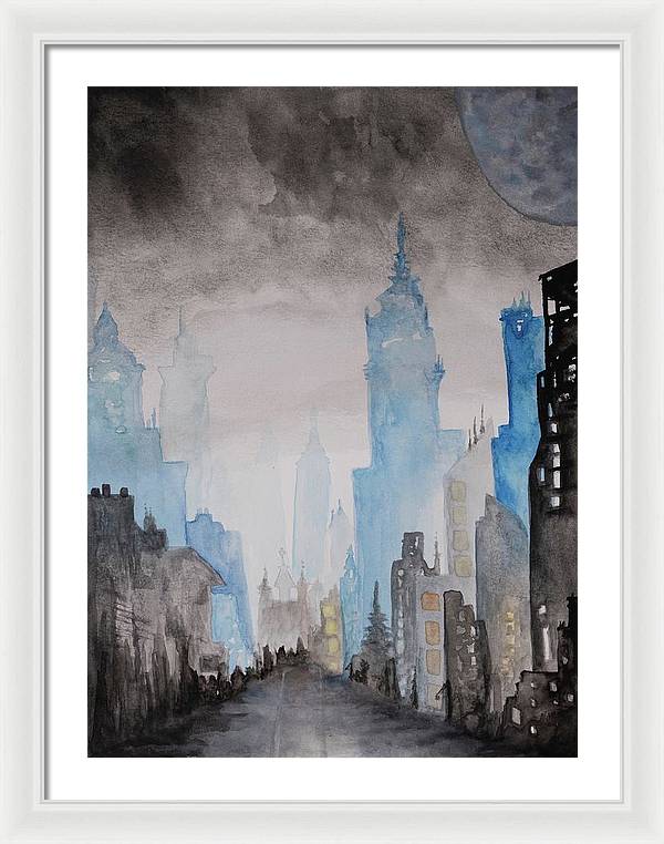 A City Without - Framed Print