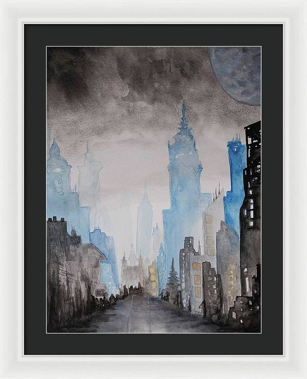 A City Without - Framed Print