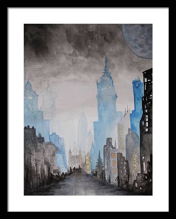 A City Without - Framed Print