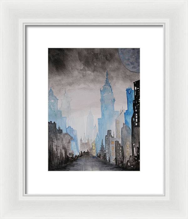 A City Without - Framed Print