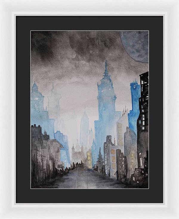 A City Without - Framed Print