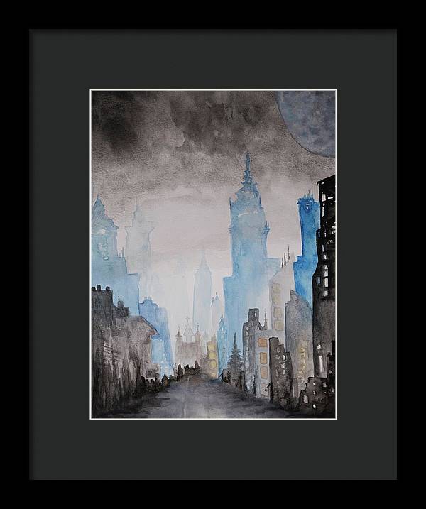 A City Without - Framed Print