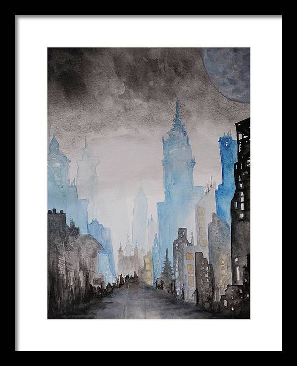 A City Without - Framed Print