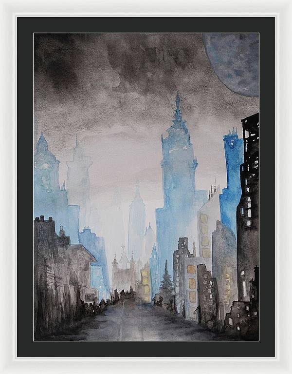 A City Without - Framed Print