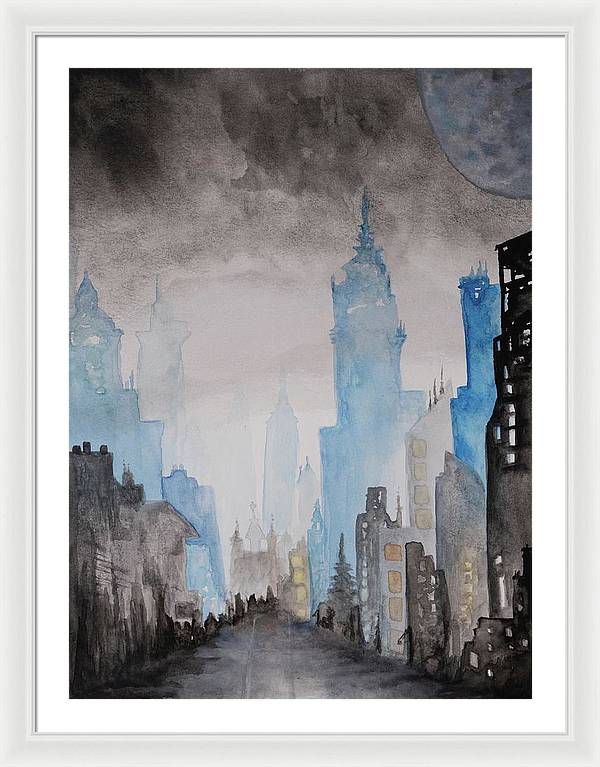 A City Without - Framed Print