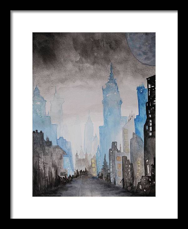 A City Without - Framed Print