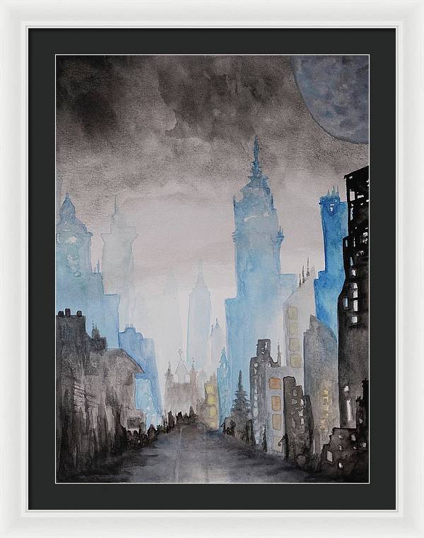 A City Without - Framed Print