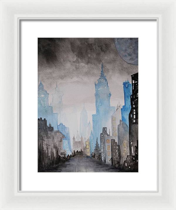 A City Without - Framed Print