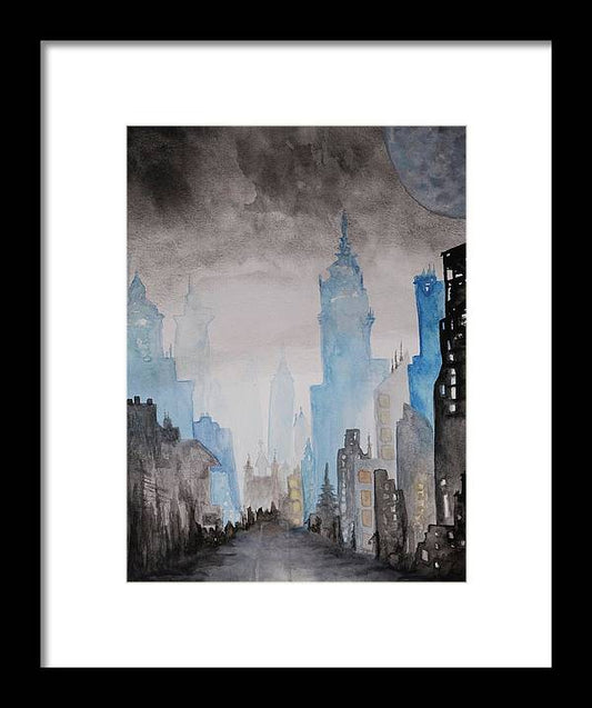 A City Without - Framed Print