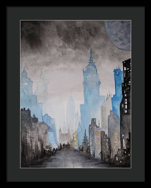 A City Without - Framed Print