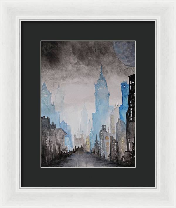 A City Without - Framed Print