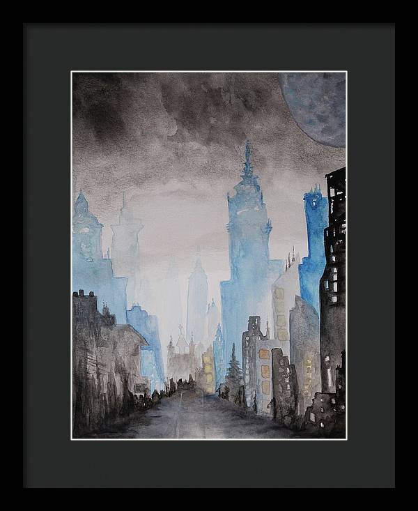 A City Without - Framed Print