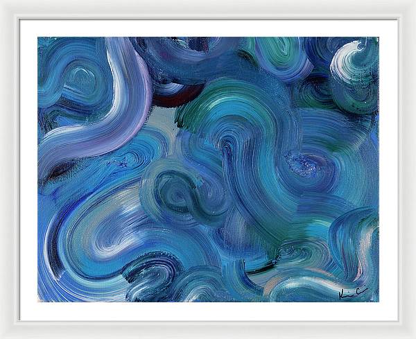 Blue Sea - Framed Print