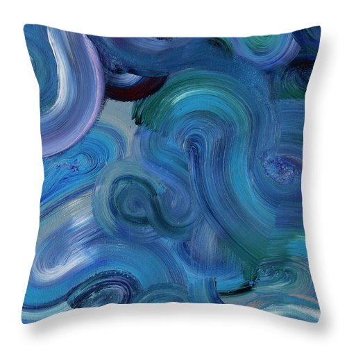 Blue Sea - Throw Pillow