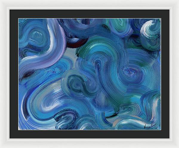 Blue Sea - Framed Print