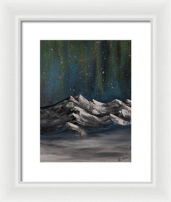 Celestial Peaks - Framed Print