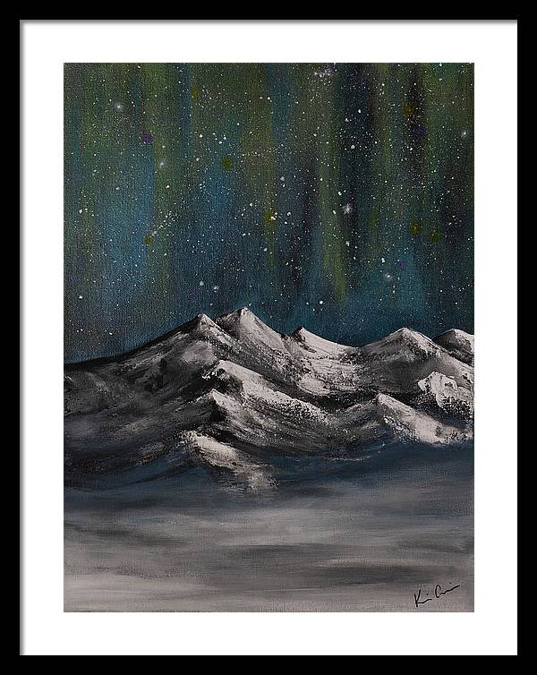 Celestial Peaks - Framed Print