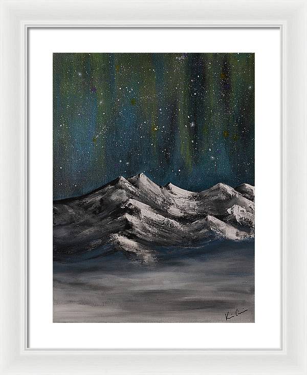 Celestial Peaks - Framed Print