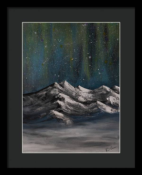 Celestial Peaks - Framed Print