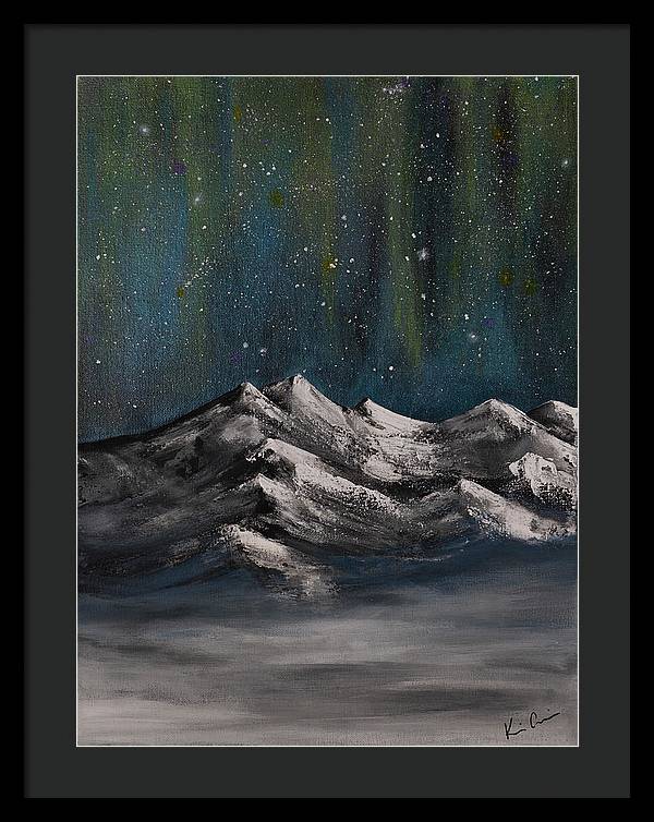 Celestial Peaks - Framed Print