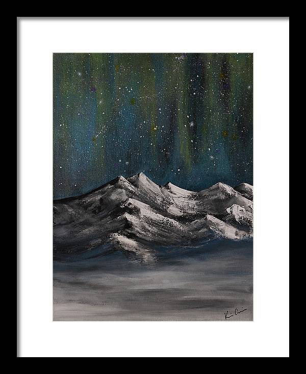 Celestial Peaks - Framed Print