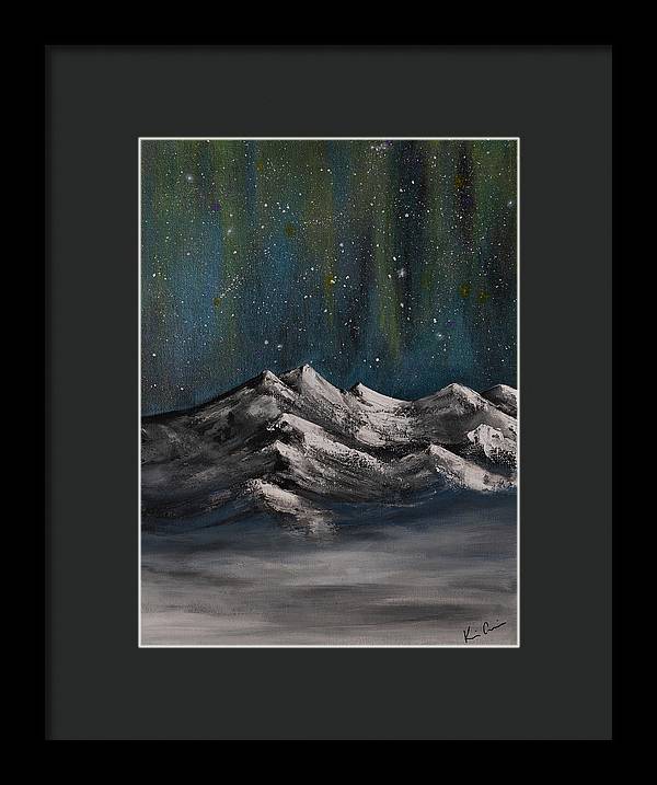 Celestial Peaks - Framed Print