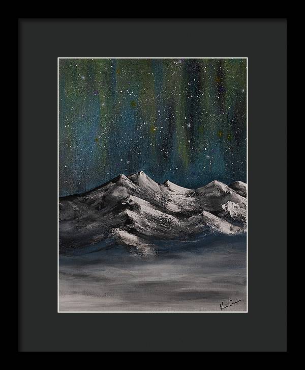 Celestial Peaks - Framed Print