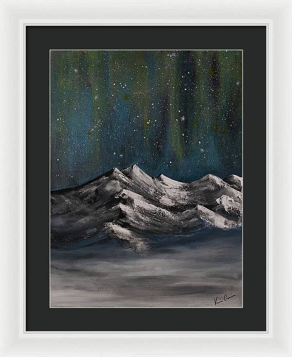 Celestial Peaks - Framed Print