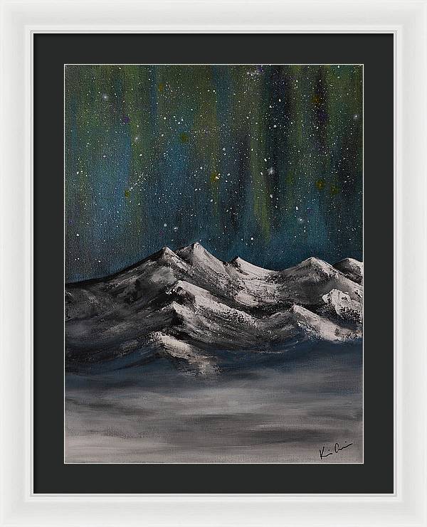 Celestial Peaks - Framed Print