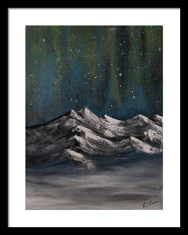 Celestial Peaks - Framed Print