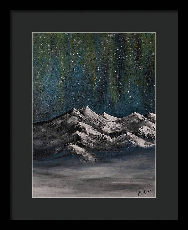 Celestial Peaks - Framed Print