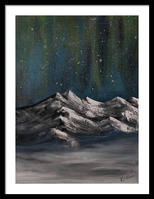 Celestial Peaks - Framed Print