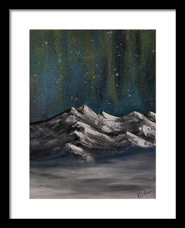 Celestial Peaks - Framed Print