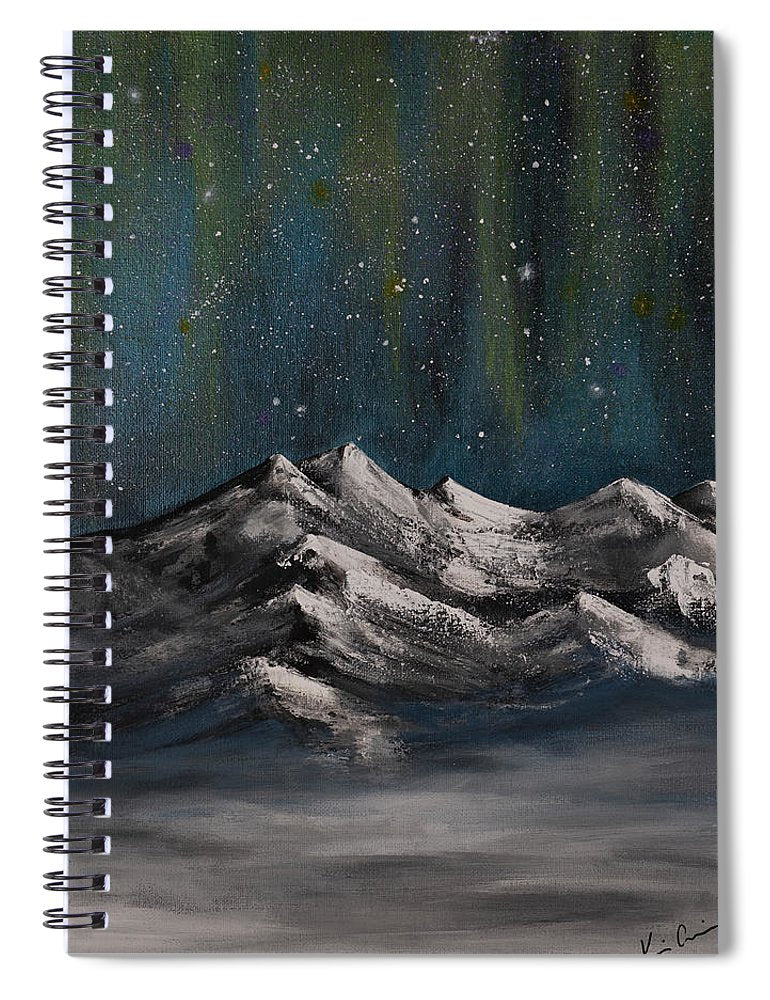 Celestial Peaks - Spiral Notebook