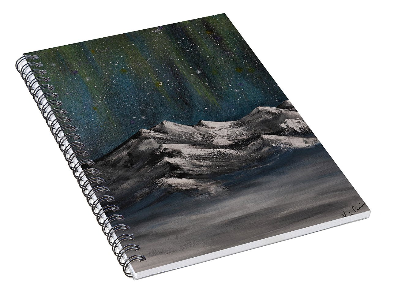 Celestial Peaks - Spiral Notebook