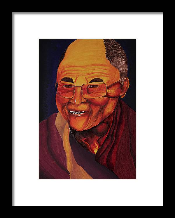 Dalai Lama - Framed Print