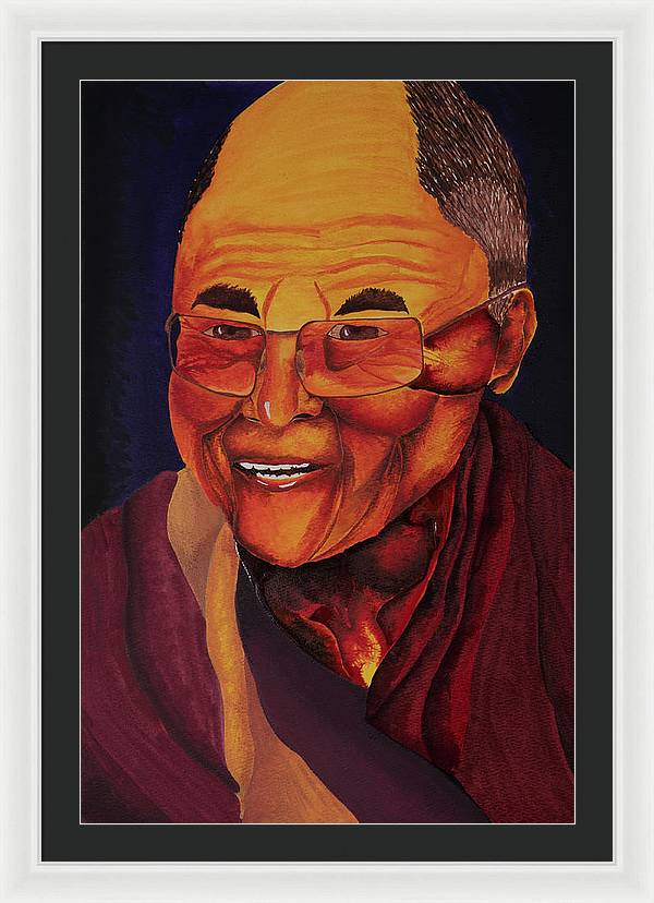 Dalai Lama - Framed Print