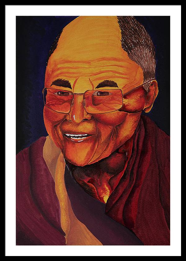 Dalai Lama - Framed Print