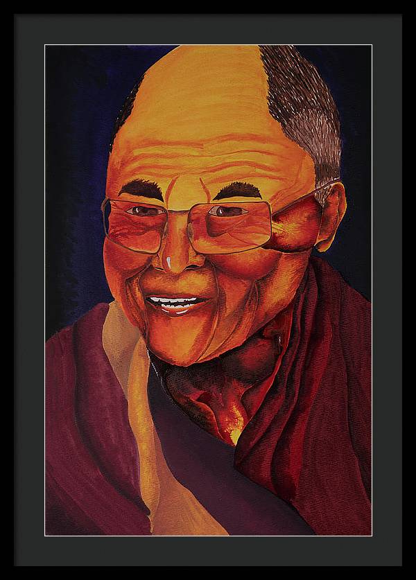 Dalai Lama - Framed Print