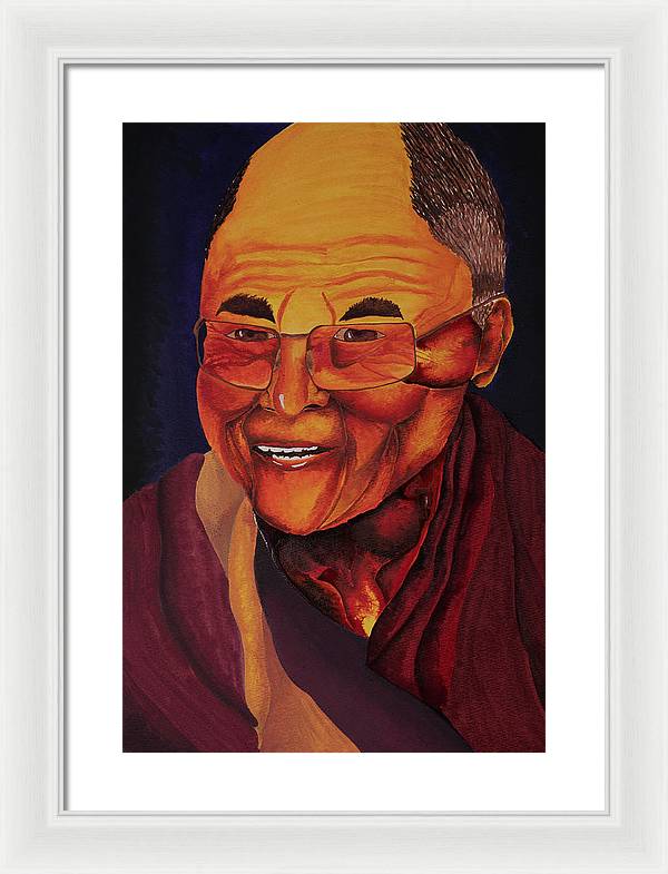 Dalai Lama - Framed Print