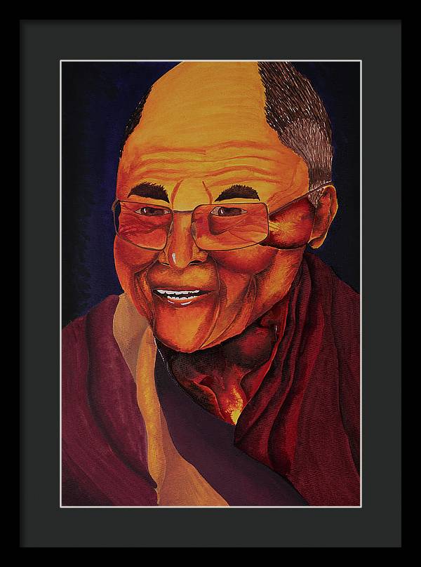 Dalai Lama - Framed Print