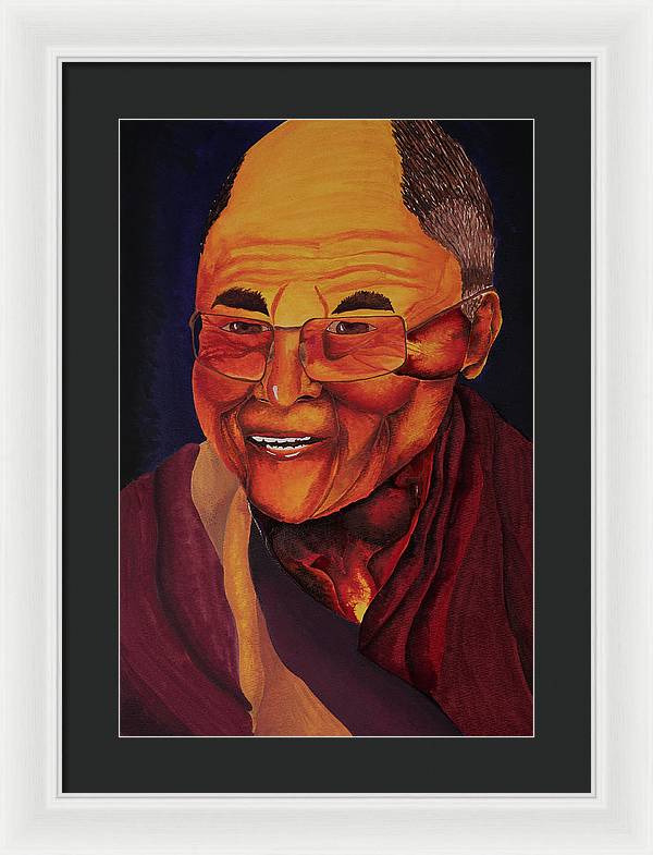 Dalai Lama - Framed Print